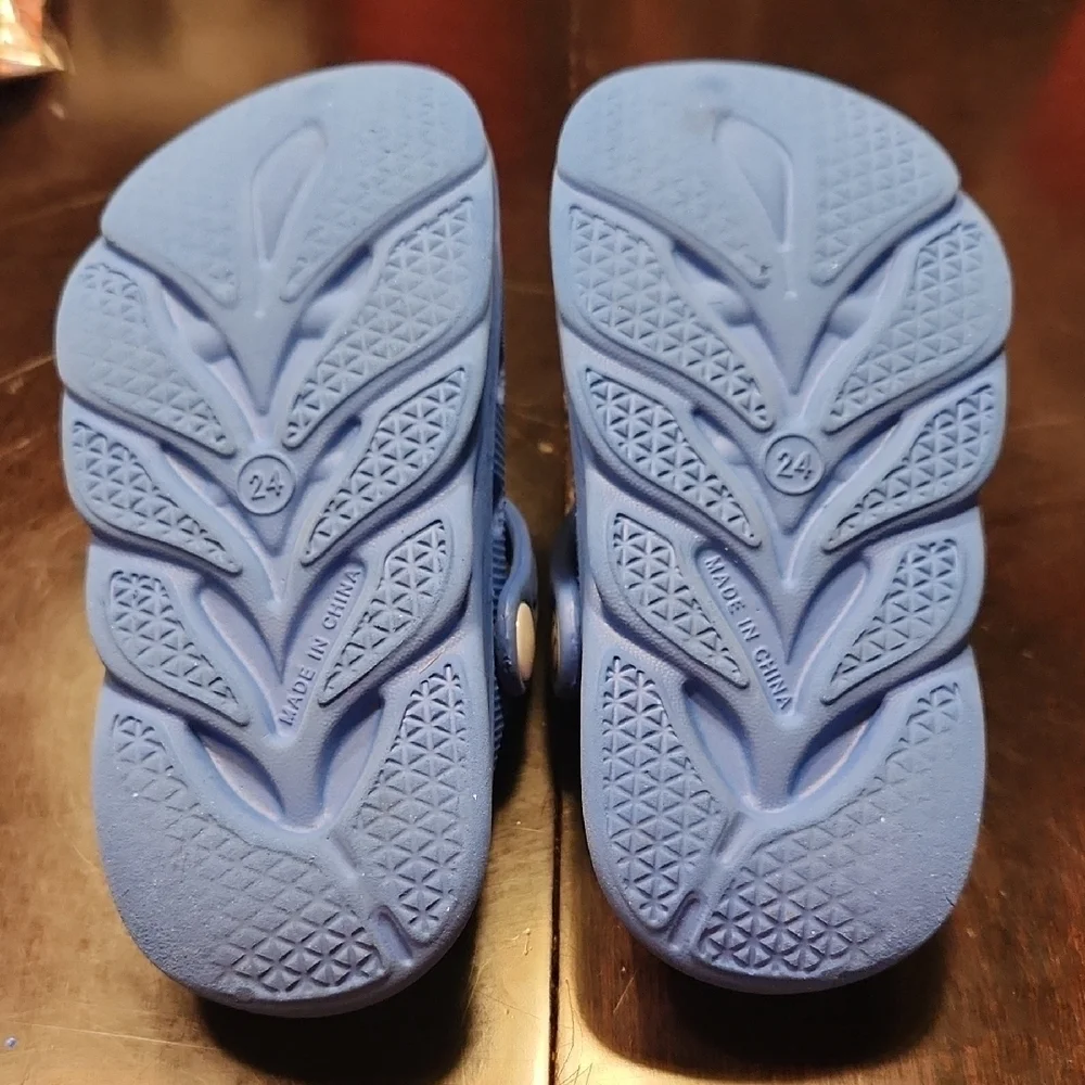 Blue Kids Clogs with Fun Charms